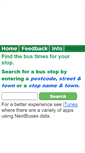 Mobile Screenshot of nextbuses.mobi
